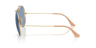 Ray-ban The Shooter By Dolce&gabbana Rb 3138m Unisex Gold Pilot Sunglasses