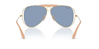 Ray-ban The Shooter By Dolce&gabbana Rb 3138m Unisex Gold Pilot Sunglasses