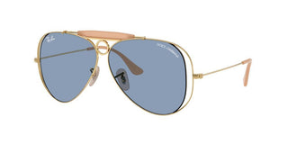 Ray-ban The Shooter By Dolce&gabbana Rb 3138m Unisex Gold Pilot Sunglasses