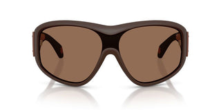 Moncler Thyra Me8016u Unisex Brown Shield Sunglasses