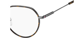 Tommy Hilfiger TH 1736/F men Ruthenium Round Eyeglasses
