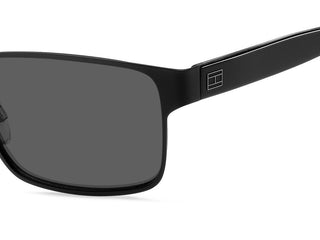 Tommy Hilfiger TH 1974/S men Black Geometric Sunglasses