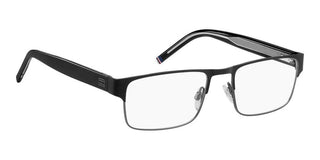 Tommy Hilfiger Th 2074 Men Black Rectangle Eyeglasses