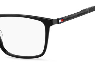 Tommy Hilfiger Th 2081 Men Black Rectangle Eyeglasses