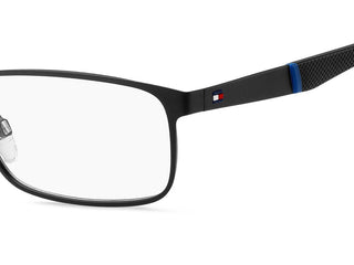 Tommy Hilfiger Th 2082 Men Black Rectangle Eyeglasses