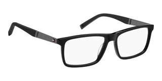 Tommy Hilfiger Th 2084 Men Black Rectangle Eyeglasses