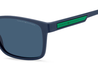 Tommy Hilfiger Th 2089/s Men Blue Rectangle Sunglasses