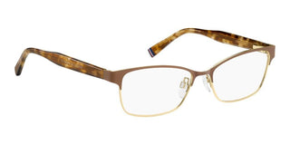 Tommy Hilfiger Th 2107 Women Gold Rectangle Eyeglasses