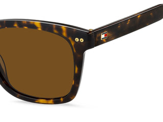 Tommy Hilfiger Th 2184/s Men Havana Rectangle Sunglasses