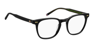 Tommy Hilfiger Th 2187 Men Black Rectangle Eyeglasses