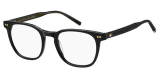 Tommy Hilfiger Th 2187 Men Black Rectangle Eyeglasses