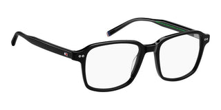 Tommy Hilfiger Th 2190 Men Black Rectangle Eyeglasses