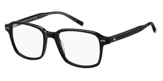 Tommy Hilfiger Th 2190 Men Black Rectangle Eyeglasses