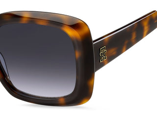 Tommy Hilfiger Th 2208/s Women Havana Squared Sunglasses