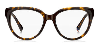 Tommy Hilfiger Th 2210 Women Havana Cat Eye Eyeglasses