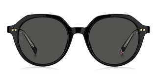 Tommy Hilfiger Th 2212/s Women Black Round Sunglasses