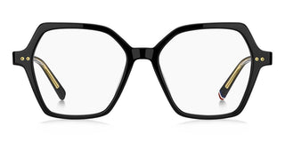 Tommy Hilfiger Th 2216 Women Black Geometric Eyeglasses