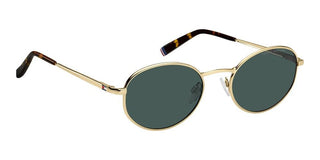 Tommy Hilfiger Th 2219/s Unisex Gold Oval Sunglasses