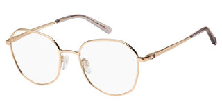 Tommy Hilfiger Th 2221 Women Rose Gold Geometric Eyeglasses