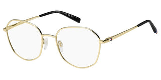 Tommy Hilfiger Th 2221 Women Gold Geometric Eyeglasses