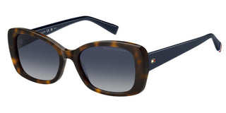Tommy Hilfiger Th 2225/s Women Havana Rectangle Sunglasses