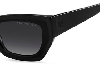 Tommy Hilfiger Th 2254/s Women Black Cat Eye Sunglasses