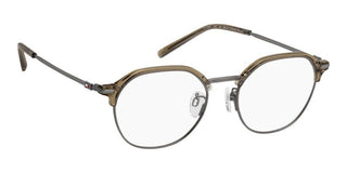 Tommy Hilfiger Th 2298/f Men Brown Geometric Eyeglasses