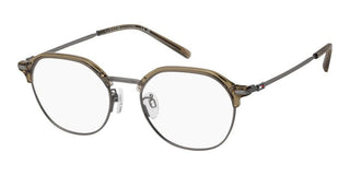 Tommy Hilfiger TH 2298/F men Brown Geometric Eyeglasses