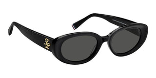 Tommy Hilfiger TH 2344/S women Black Oval Sunglasses