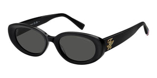 Tommy Hilfiger TH 2344/S women Black Oval Sunglasses