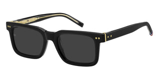 Tommy Hilfiger Th 85/s Men Black Rectangle Sunglasses