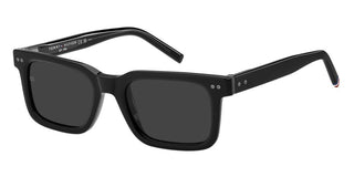 Tommy Hilfiger Th 85/s Men Black Rectangle Sunglasses