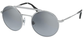 Miu Miu TIARA SMU 52V women Silver Round Sunglasses