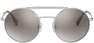 Miu Miu TIARA SMU 52V women Silver Round Sunglasses