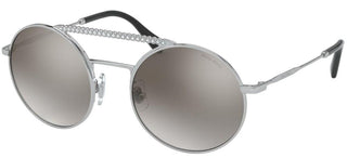 Miu Miu TIARA SMU 52V women Silver Round Sunglasses