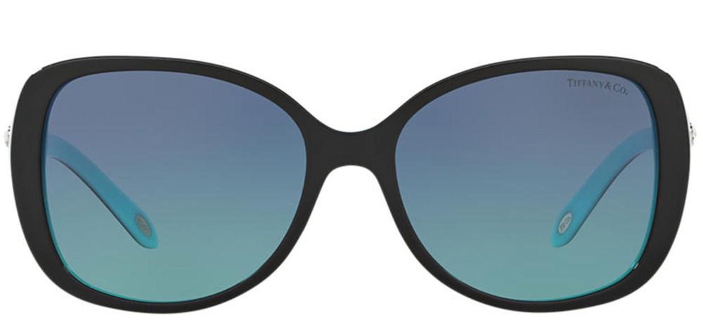Tiffany & Co 4121B Sunglasses Tiffany & Co. TF4121B S (55 - 16) with Blue lenses and Black  main image 4