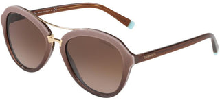 Tiffany & Co. TIFFANY T TF 4157 women Brown Pilot Sunglasses