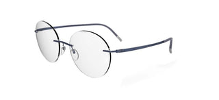 Silhouette TITAN DYNAMICS CONTOUR 5540/IO unisex Blue Round Eyeglasses