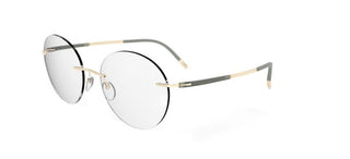 Silhouette TITAN DYNAMICS CONTOUR 5540/IO unisex Gold Round Eyeglasses