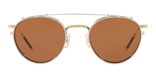 Oliver Peoples TK-1 CLIP OV 1274TC unisex Silver Round Eyeglasses