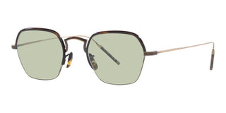 Oliver Peoples TK-7 OV 1291T unisex Havana Geometric Eyeglasses