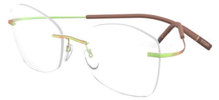Silhouette TMA THE ICON 5541/IY unisex Green Geometric Eyeglasses