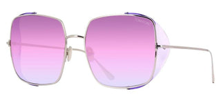 Tom Ford TOBY-02 FT 0901 women Silver Geometric Sunglasses