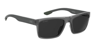Under Armour Ua Acetech Unisex Grey Rectangle Sunglasses