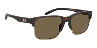 Under Armour UA ASSIST EDGE unisex Havana Rectangle Sunglasses