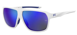 Under Armour UA DOMINATE unisex White Squared Sunglasses