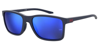 Under Armour Ua Hustle Xl Unisex Blue Rectangle Sunglasses