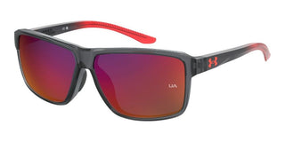 Under Armour UA KICKOFF/F men Grey Squared Sunglasses