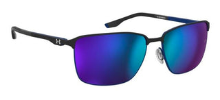 Under Armour UA RETAINED/G/N men Black Rectangle Sunglasses