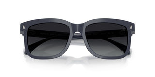 Moncler Valaire Me6018 Unisex Blue Squared Sunglasses